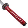 Červená katana "RED WARRIOR" s bohatým příslušenstvím