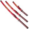 Sada samurajských mečů "RED DRAGON SET"