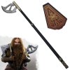 Celokovová sekera "WALKING AXE OF GIMLI" s plaketou - Pán Prstenů