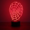 3D akrylová stolní lampička "MASK OF SPIDER-MAN" - MARVEL