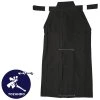 Basic Tetron Hakama "KENDO, IAIDO, AIKIDO" - Černá