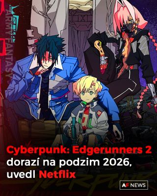 Cyberpunk: Edgerunners 2 dorazí na podzim 2026. Netflix představil čtyři nové hlavní postavy 🐦‍🔥 Budete koukat? 👀 Zdroj:...