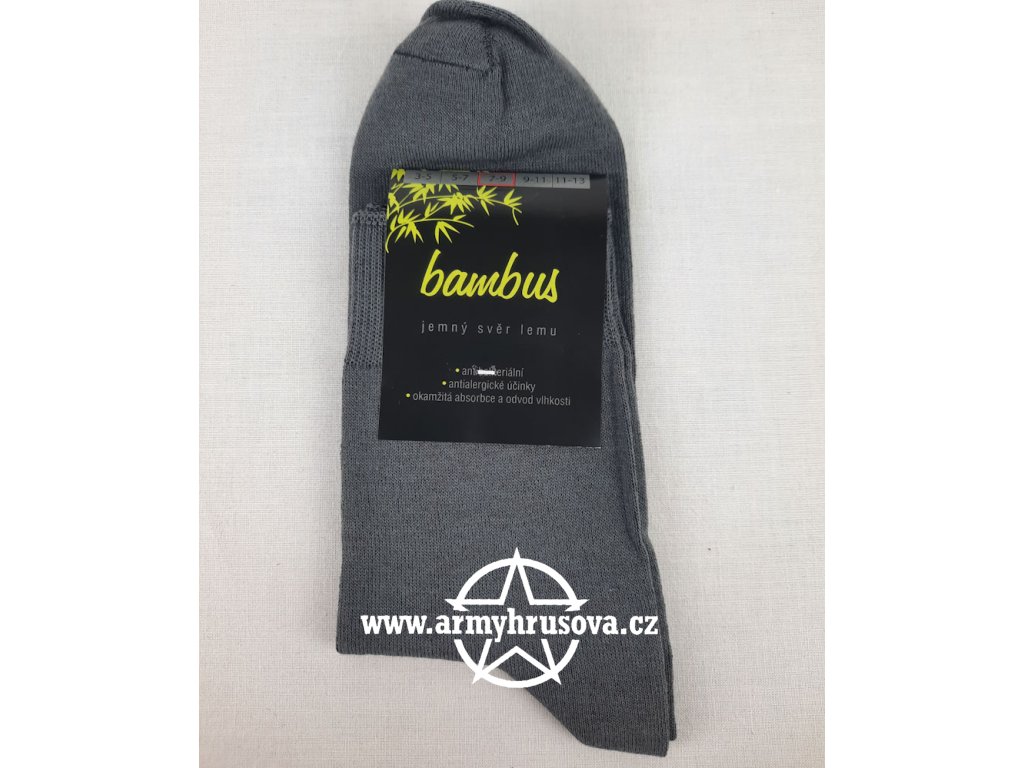 ponozky bambus seda 3 army hrusova cz