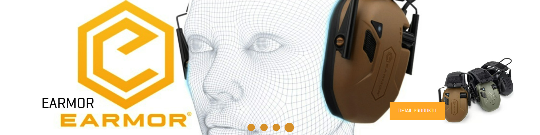 aktivní sluchátka earmor