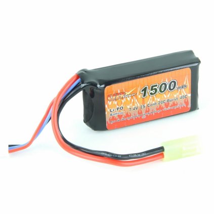 Battery Li-Pol 7.4V/1500mAh PEQ Style (20-40C) - VB Power