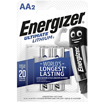 Baterie Energizer Ultimate Lithium AA LR6 (2ks balení)