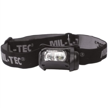 Head flashlight BLACK LED 4-COLOUR HEADLIGHT - MIL-TEC