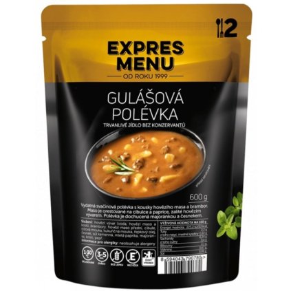 Gulášová polévka (2 porce 600g) - Expres menu