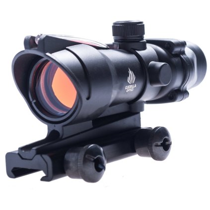 18019 kolimator acog style b s vlaknem cerny guerilla optics