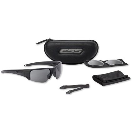 Goggles ESS Crowbar Kit Silver Logo (smoke, clear) (ballistic/shooting) (EE9019-02) - ESS