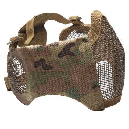12712 oblicejova maska mesh mask low half s ochranou na usi multicam strike systems
