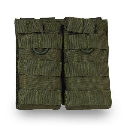 MOLLE Holster for 2 M4 magazines open - Delta Armory