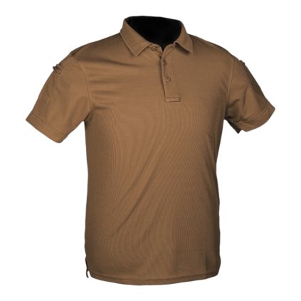23365 tricko polo tactical quick dry dark coyote mil tec