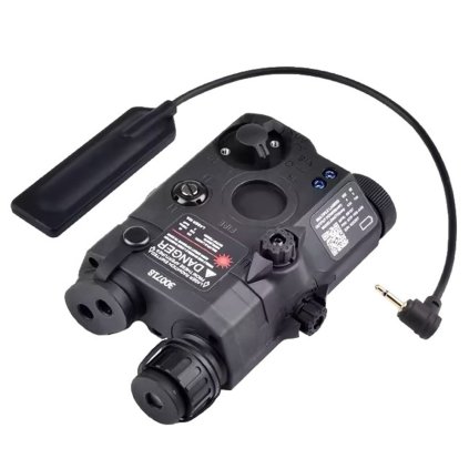 wadsn aiming device red laser with led flashlight black wdx042 b