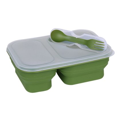 22898 1 skladaci jidelni krabicka lunchbox s priborem fosco