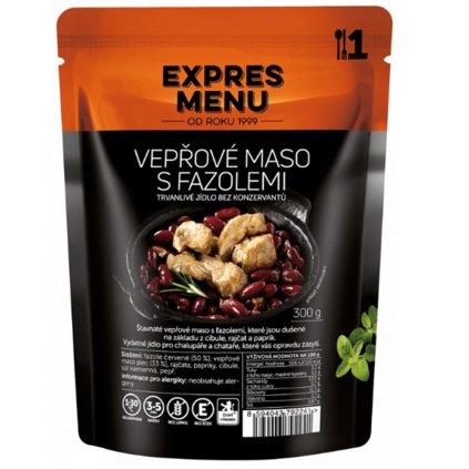 vyr 3580 Expres Menu vepr maso s fazolemi a lecem 1 porce