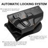 G&F OWB pouzdro Glock Compact (19 / 23 / 32), pro praváky – Černá
