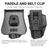 G&F OWB pouzdro Glock Compact (19 / 23 / 32), pro praváky – Černá