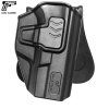 G&F OWB pouzdro Glock Compact (19 / 23 / 32), pro praváky – Černá