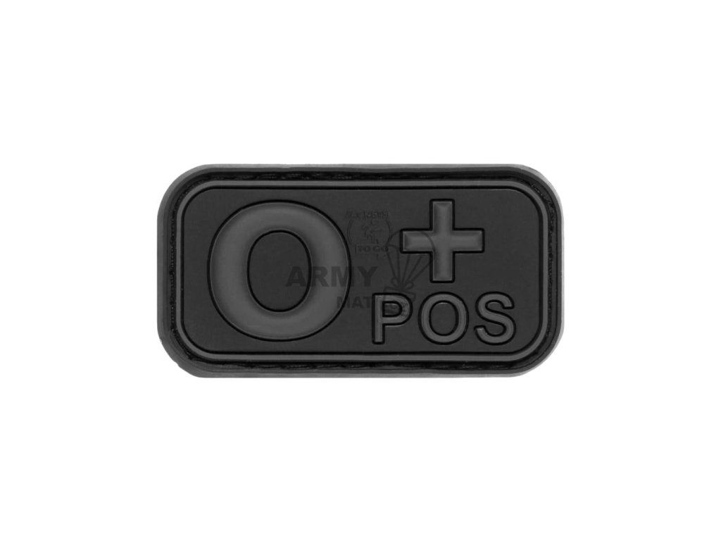 Bloodtype Rubber Patch 0 Pos (Barva Blackops)