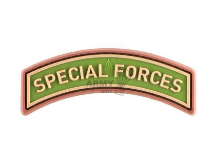 Special Forces Tab Rubber Patch (Barva Green)