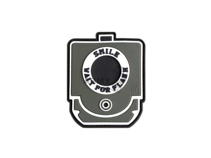 Smile and Wait Rubber Patch