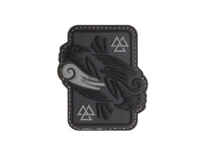 Odins Raven Rubber Patch (Barva Grey)