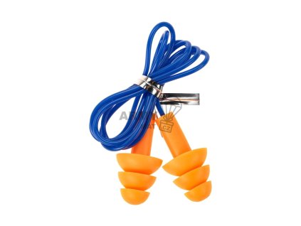 MaxDefense Silicone Cord Ear Plugs NRR28 100 Pairs Box