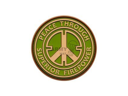 Peace Rubber Patch (Barva Green)