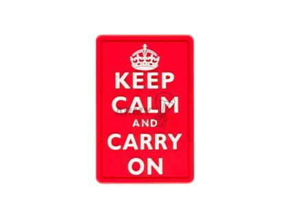 Keep Calm Rubber Patch (Barva Multicolor)