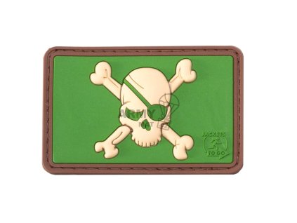 Pirate Skull Rubber Patch