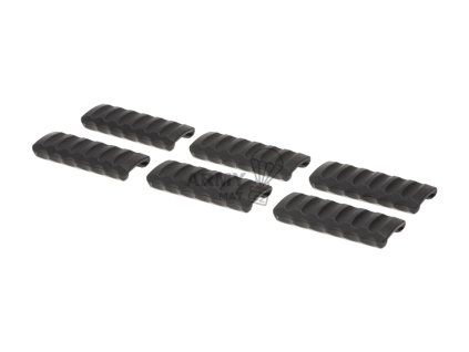 Low Profile Picatinny Panel Covers 6pcs (Barva Black)