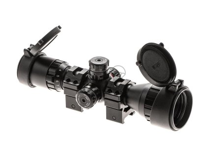 3-9x32 1" BugBuster Scope AO RGB Mil-dot With QD Rings