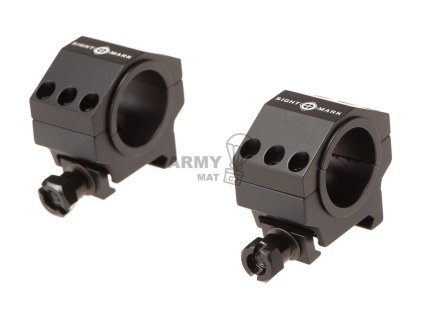 30mm / 25.4mm Tactical Mounting Rings - Low Height