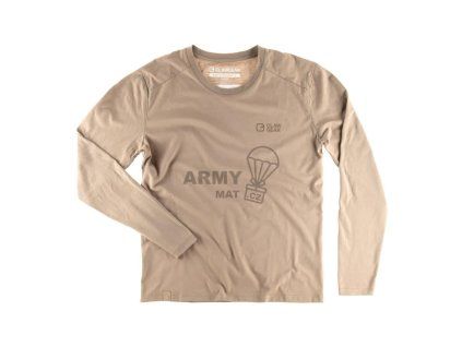 Clawgear Basic Tee LS – funkční tričko (Barva Khaki, Velikost XS)