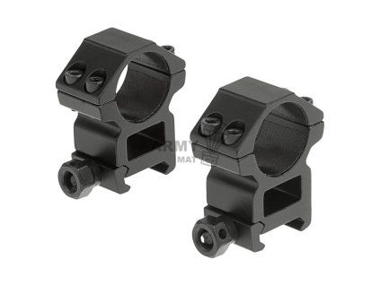 25.4mm Mount Rings High (Barva Black)