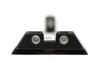 55361 2 steel rear sight 6 5mm fluorescent