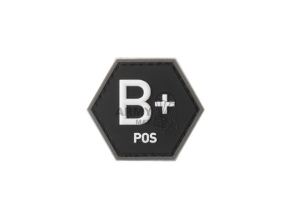 Bloodgroup Hexagon Rubber Patch B Pos