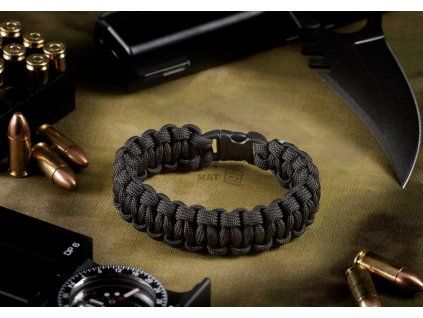 Paracord Bracelet Compact (Barva Black)