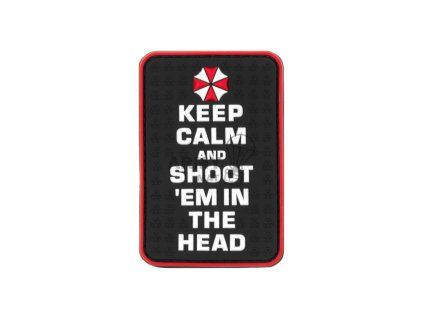 Keep Calm and Shoot Rubber Patch (Barva Multicolor)