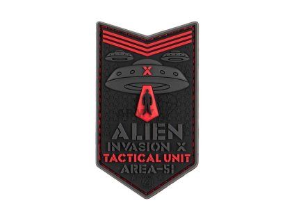 Alien Invasion X-Files Patch (Barva Red)