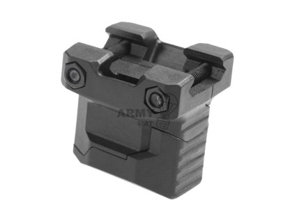 Stacked Angled Grip with Cable Management System for Picatinny Rails