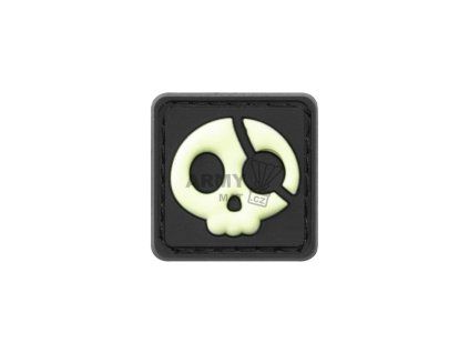 Halloween Pirate Rubber Patch (Barva Glow)
