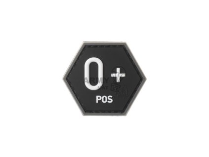 Bloodgroup Hexagon Rubber Patch 0 Pos