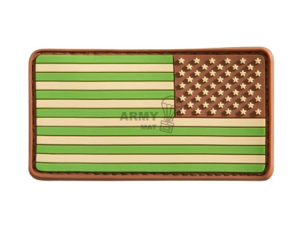 US Flag Rubber Patch Reversed