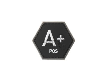 Bloodgroup Hexagon Rubber Patch A Pos