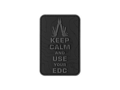 Keep Calm EDC Rubber Patch (Barva Blackops)