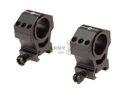 30mm / 25.4mm Tactical Mounting Rings - High Height