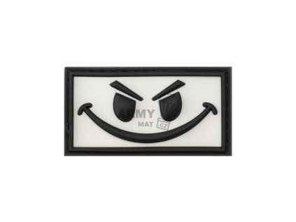 Evil Smile Rubber Patch (Barva White)