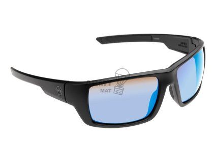 61226 7 apex polarized black frame bronze lens blue mirror